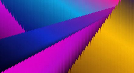 Vibrant abstract geometric background with flowing colorful shapes and gradients in shades of blue pink and yellow