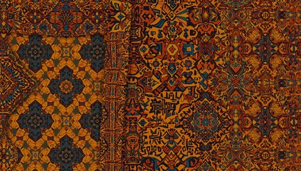 African tribal ethnic pattern design suitable for wallpaper, textile, and wrapping applications, cultural significance
