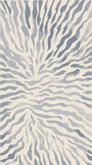 Elegant watercolor pattern with soft wavy lines in shades of blue and off-white, serene and calming.