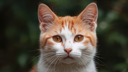 Close-up shot of a feline's face
