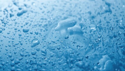 Water droplets on a surface, highlighting moisture retention, Earth Day