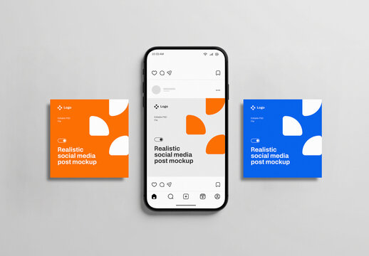 Modern Instagram Social Media Post PSD Mockup