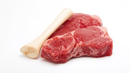 Fototapeta premium Uncooked beef slice