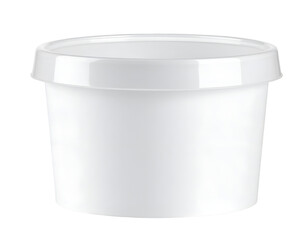 Ice cream tub mockup isolated on transparent background