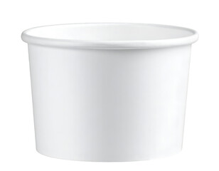 Ice cream tub mockup isolated on transparent background