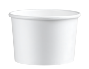 Ice cream tub mockup isolated on transparent background