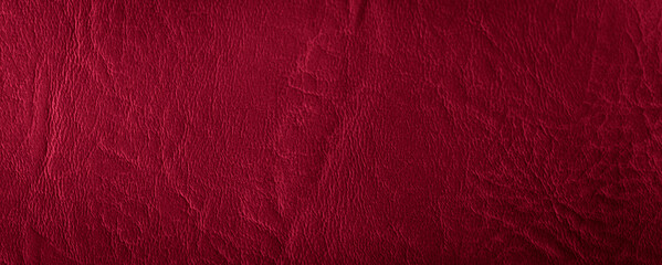 red natural leather with an interesting texture