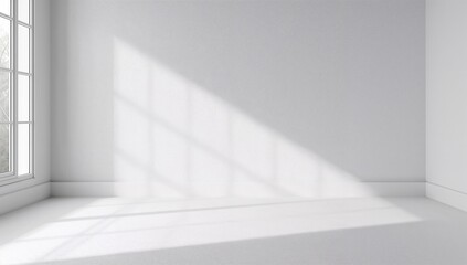Fototapeta premium White and gray empty room studio gradient for product display, suitable background for layout