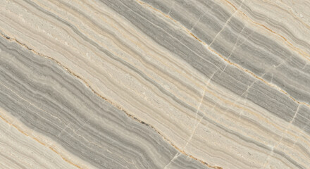 Fototapeta premium Neutral beige and gray marble stone surface with natural linear veins and elegant patterns for interior architecture and design