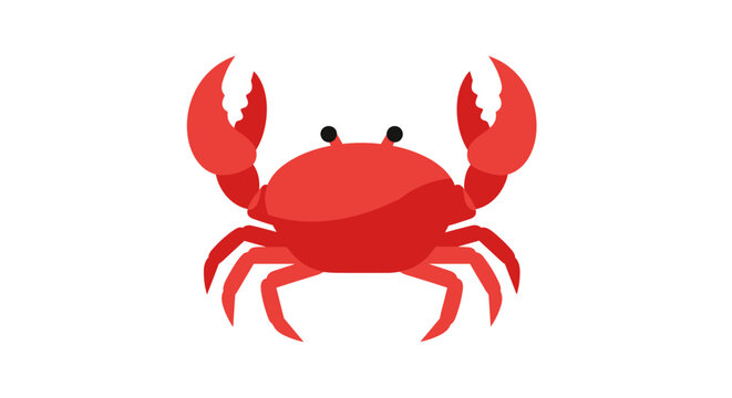 Cute red crab vector illustration for seafood lovers and marine life enthusiasts design resource art image