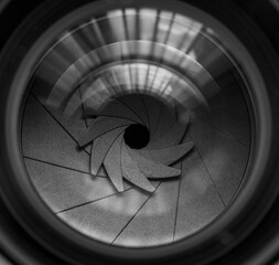 Close-up macro video camera lens,Closeup of photo camera lens background.