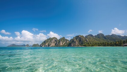 Fototapeta premium Tropical getaway for the summer holidays