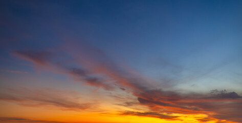 Cloud and sky backdrop at sunrise and sunset,Morning cloud and sky backdrop,Nature beautiful Light Sunset or sunrise sky,Sunset sky for background or sunrise sky and cloud at morning.
