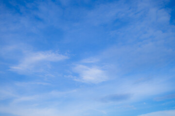 Cloud and sky texture soft focus daytime sky background,Blue sky background and white clouds soft focus.