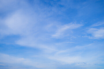 Fototapeta premium Cloud and sky texture soft focus daytime sky background,Blue sky background and white clouds soft focus.