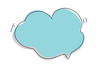 bubble speech cute cartoon design illustration.eps