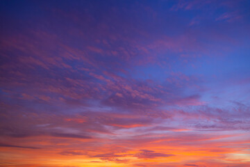 Cloud and sky backdrop at sunrise and sunset,Morning cloud and sky backdrop,Nature beautiful Light Sunset or sunrise sky,Sunset sky for background or sunrise sky and cloud at morning.