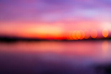 Colorful sky background, blurred focus,abstract blurred art beautiful sunset sky landscape background with flare light for design concept.