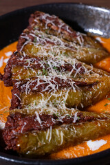Pork Stuffed Peppers With Tomato Sauce