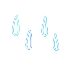 water drops on white background