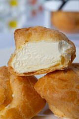 A French dessert made from choux pastry dough.