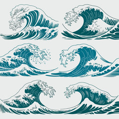 seamless sea pattern with fishes and sea animals vector design