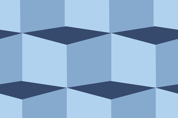 3d blue cubic pattern background