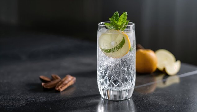 Crystal glasses filled with cold water, a reminder of hydration's benefits