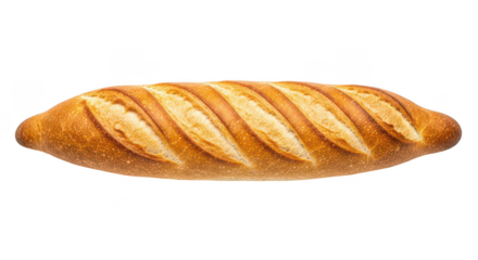 Fresh Golden Baguette Isolated On Black Background