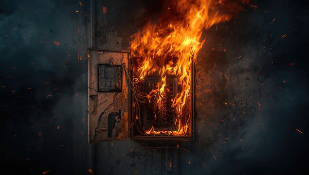 Electrical fire incident triggered by outdated and hazardous fuse panel