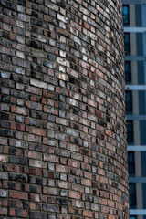 old brick wall. Korean