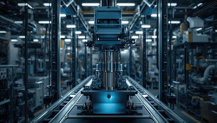 Robotic pneumatic piston system for automated compressed air manufacturing