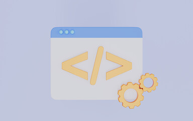 Coding useful for technology, programming, development, computing, server and connection design element