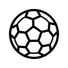 Fototapeta premium Classic Black and White Soccer Ball Design with Hexagonal and Pentagonal Panels.