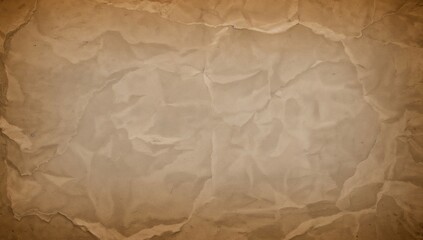 Fototapeta premium Wrinkled paper surface with a textured appearance, suitable for a backdrop or layout