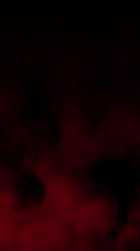 red smoke cloud stream move on black background.Cinematic motion background video.