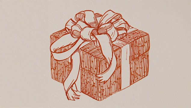 Gift box wrapped in colorful paper, ideal for celebrations and special occasions