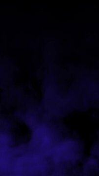 Mist a misty blue abstract background evokes a dreamy ethereal atmosphere. blue smoke motion loop video.