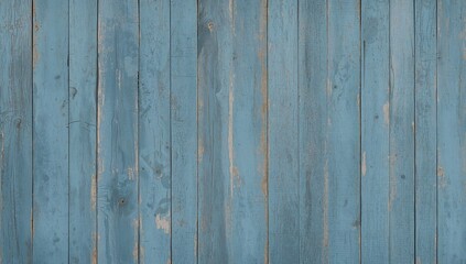Worn reclaimed wooden surface with distressed blue paint © NFTNexus