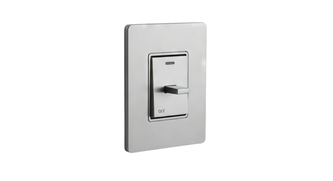 Modern Light Switch Dimmer Control Panel.