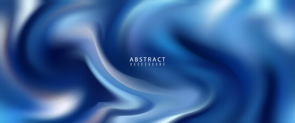 Blue Fluid Swirl Abstract Gradient Background