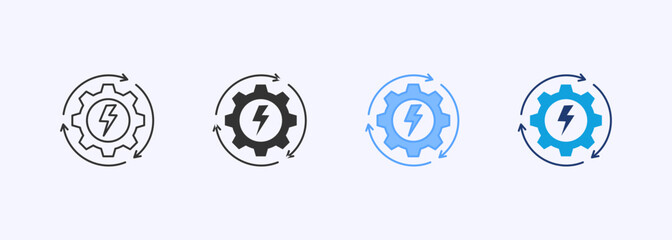 Energy Production Icon Set Multiple Style Collection © RiskiAyu