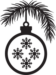 Fototapeta premium Christmas Ornament Laser Cut Bundle 