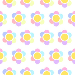 seamless pattern, floral, flower, yellow, ditsy, small flowers, tiny flowers, cute, sweet, aesthetic, spring, summer, background, wallpaper, texture, fabric, textile, repeat pattern, vector, illustrat