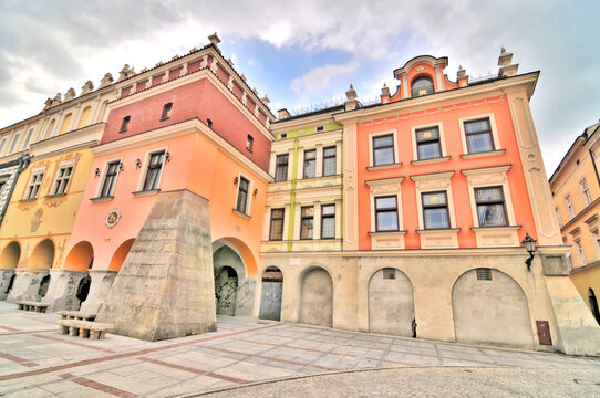 View of the old town of Tarn&oacute;w in Poland