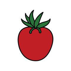 red tomato vector illustration
