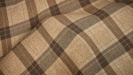 Fabric plaid texture, versatile backdrop for design and layout