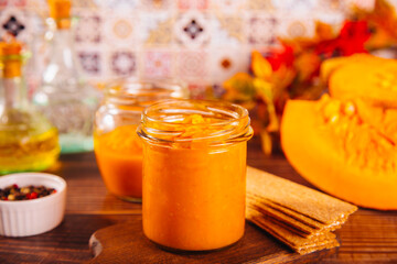 Squash zucchini pumpkin paste puree caviar spread vegetables