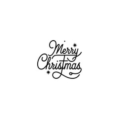 Bold black text proclaims 'MERRY CHRISTMAS' with a festive evergreen tree silhouette replacing the letter 'I' in the word 'CHRISTMAS'.
