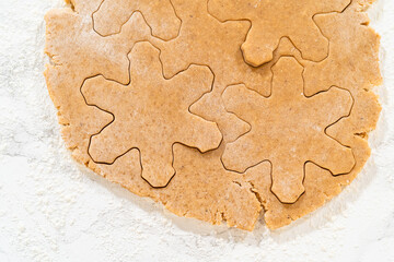 Step by step preparation of Amber Gingerbread Cookies from dough to delicious holiday treats
